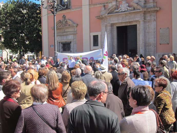 Concentración de 'Sí a la vida' en Valencia