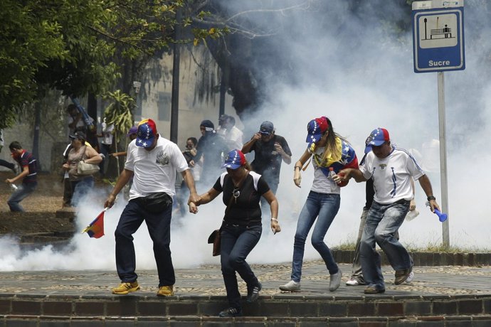 Protestas opositoras en Venezuela