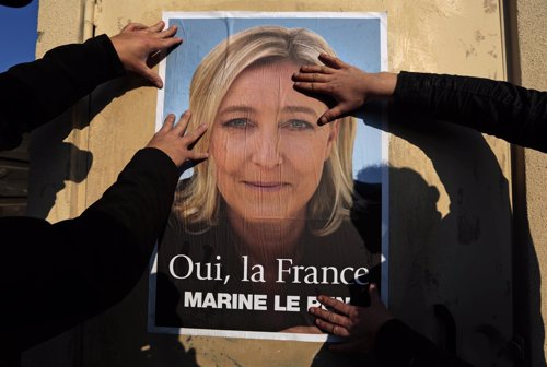 Elecciones municipales en Francia 2014. Marine Le Pen