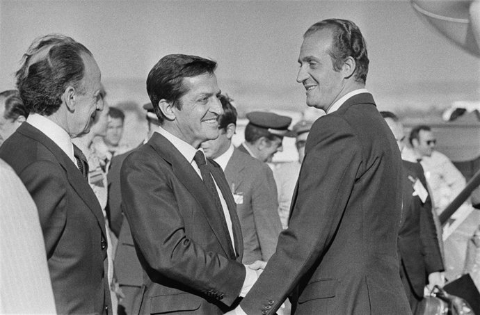 Adolfo Suárez e o Rei Juan Carlos I