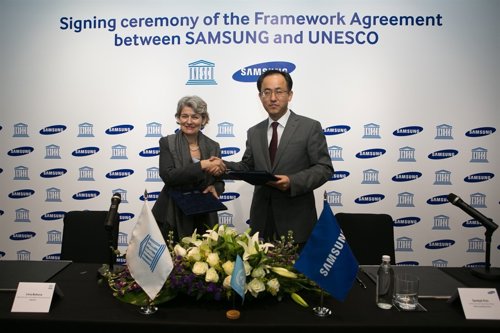 Samsung y UNESCO se unen para reducir los problemas educativos y culturales en e