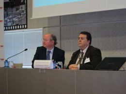 Imagen de la asamblea de Ceaga en O Porriño (Pontevedra), con Muñoz Codina