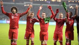 El Bayern de Múnich celebra la goleda ante el Werde Bremen