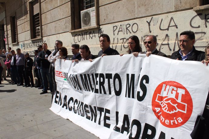 Protesta sindical por la tercera muerte en accidente laboral en 2014