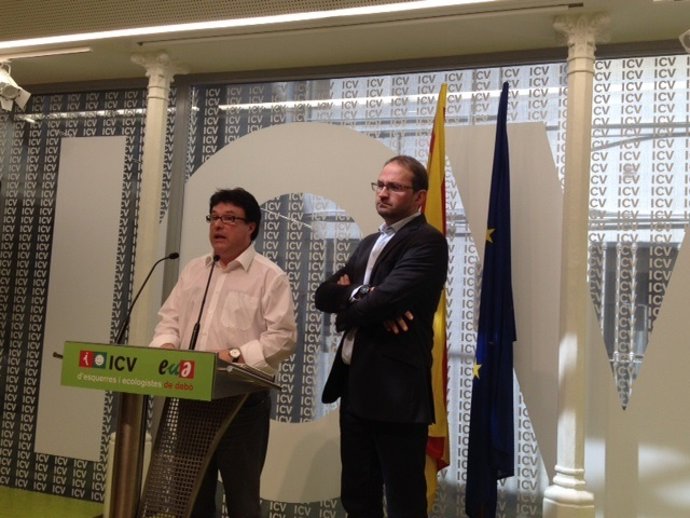 Joan Josep Nuet (EUiA) y Joan Herrera (ICV)