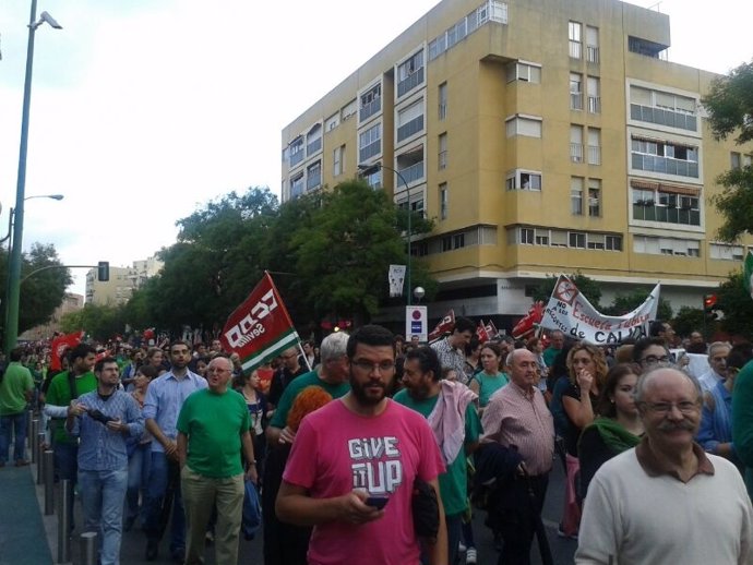 Manifestación en Sevilla contra la Lomce