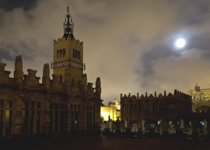 El CaixaForum de Barcelona a oscuras