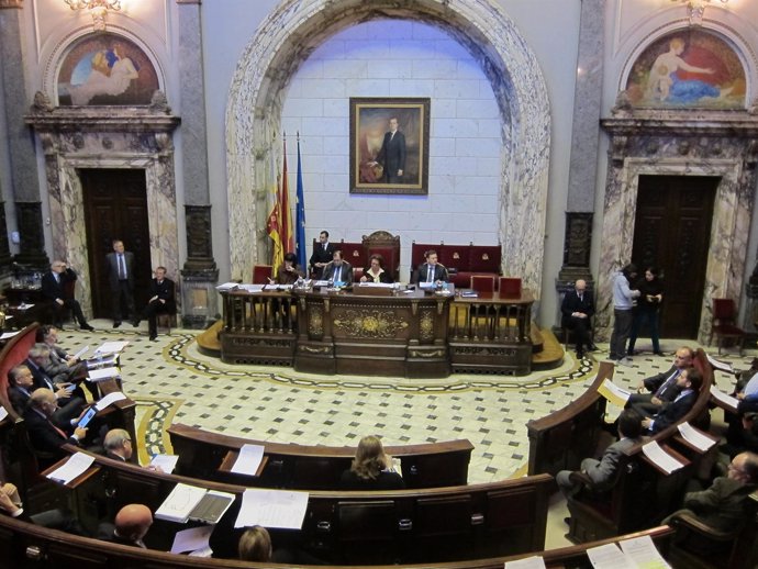 Imagen de archivo de un pleno del Ayuntamiento de Valencia