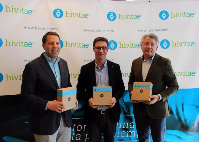 Los fundadores de la aplicación Hivitae, para escribir libros personalizados.