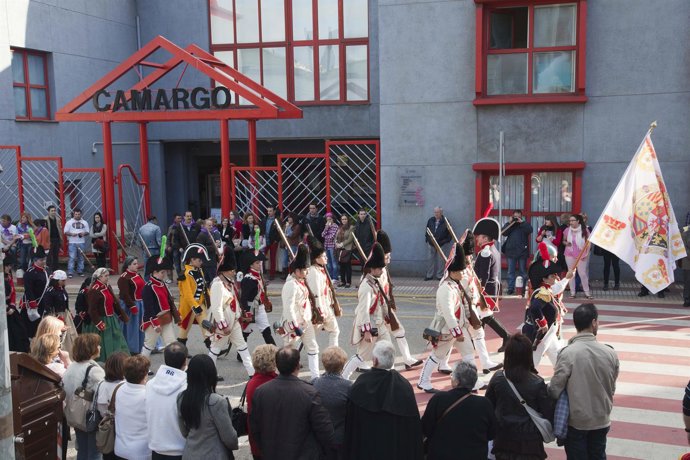 Desfile del año pasado en homenaje a Pedro Velarde