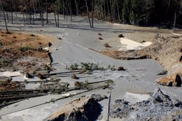 Deslizamiento de tierras en Washington por el río Stillaguamish