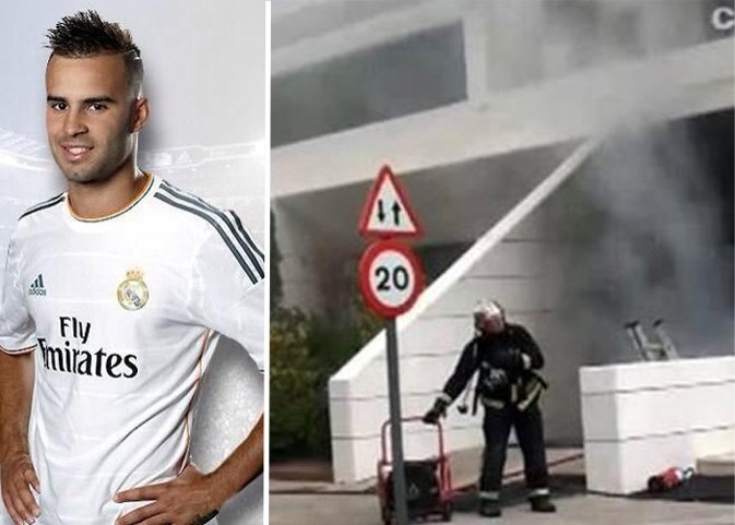 La mala suerte persigue a Jesé Rodríguez. El sótano de su chalet en llamas