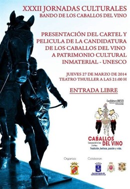 Presentan  el cartel y el video de la candidatura de los Caballos del Vino 