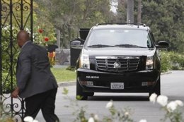 El coche fúnebre de L'Wren Scott