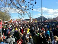 El Ayuntamiento calcula que el coste para las arcas por las Marchas de la Dignidad asciende a más de 655.000 euros