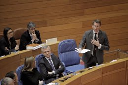  Alberto Núñez Feijóo en el Parlamento de Galicia
