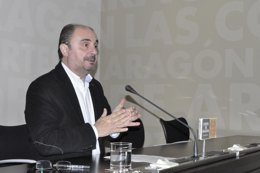 El secretario general del PSOE-Aragón, Javier Lambán.