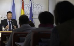 Guillermo Martínez, en rueda de prensa