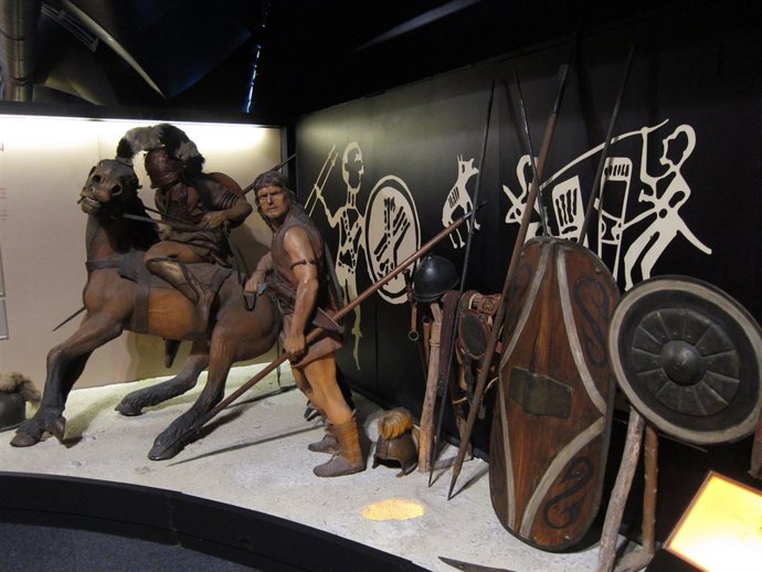 Una de las impactantes reconstrucciones de la exposición 'Iberos'