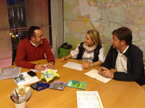 Martínez-Cachá se reúne con el nuevo presidente de Murcia en Bici