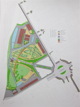 Imagen de la parte del Parque Central (Fase 1A) que se ha acordado licitar