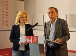 Pilar Sarrión y Miguel Soler en rueda de prensa