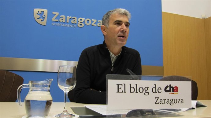 El portavoz de CHA en el Ayuntamiento de Zaragoza, Juan Martín