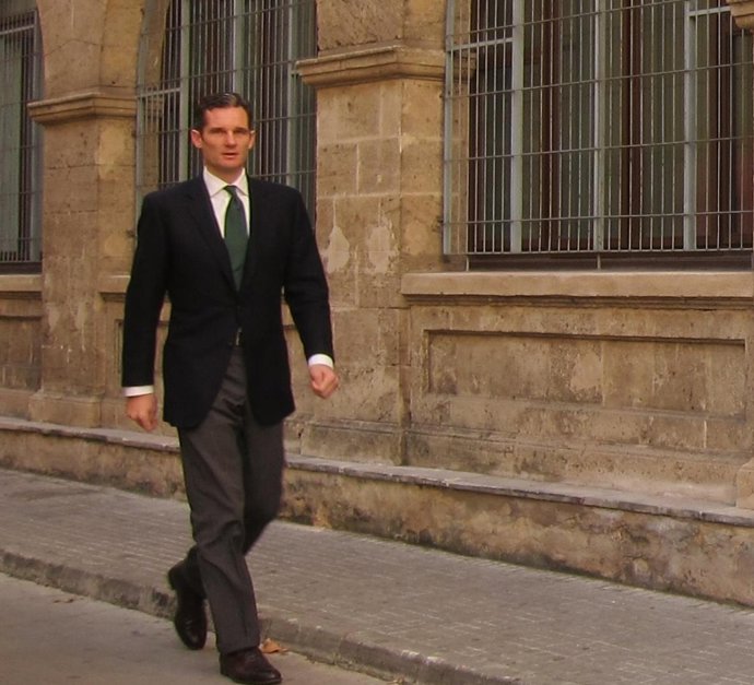 Urdangarin, bajando la cuesta de los Juzgados de Palma