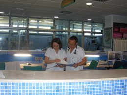 Trbajadores del Hospital Costa del Sol.