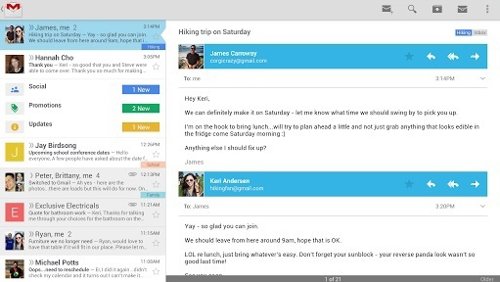 Gmail para iOS y Android recibe la nueva bandeja de entrada