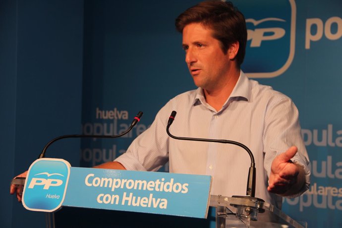 El secretario general del PP de Huelva, Guillermo García de Longoria