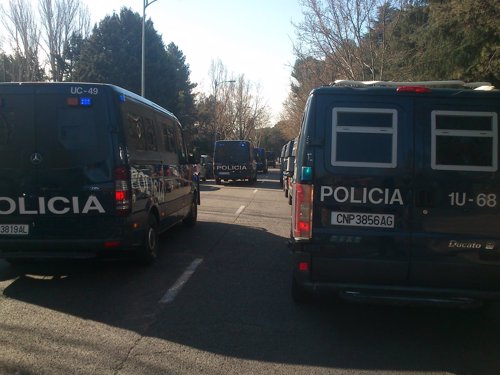 Policía en la Universidad Complutense