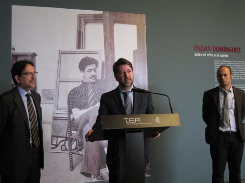 Alonso, en la presentación de la exposición