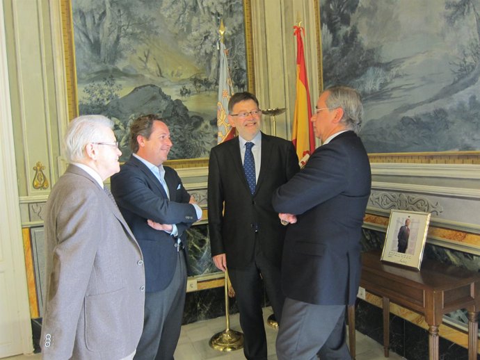 Puig y Garrido durante el encuentro en la sede del CJC