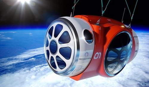 Cápsula para el viaje al espacio en globo