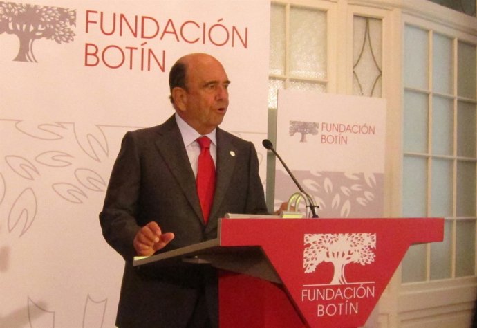 El presidente del Banco Santander, Emilio Botín