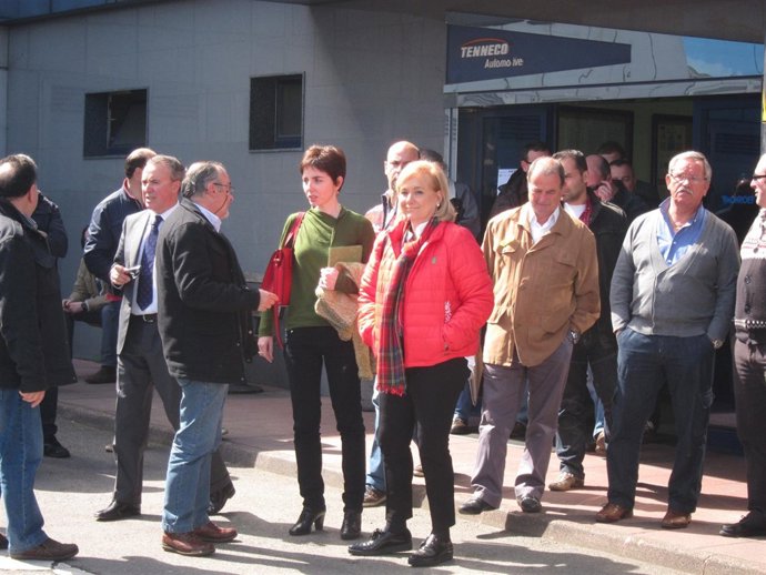 Mercedes Fernández tras su reunión con el comité de Tenneco.