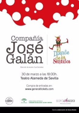 Teatro Alameda aocge este domingo el espectáculo 'El duende de los sentidos'