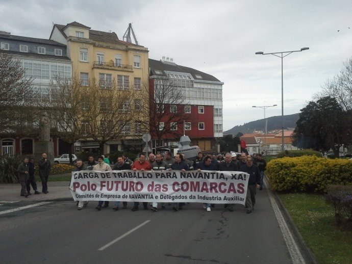 Protesta del naval en Ferrol