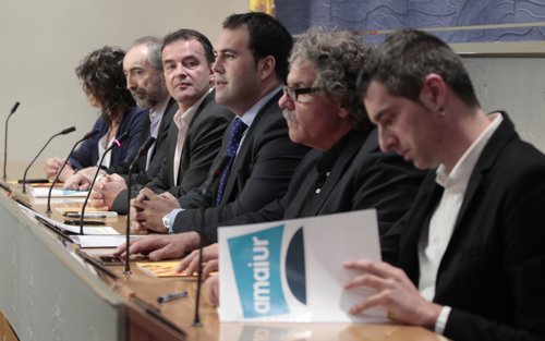 Tardá, Alfredo Bosch (ERC) Y Sabino Cuadra (AMAIUR)