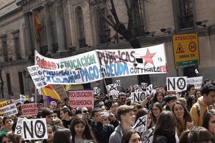 Manifestación de Atocha de estudiantes