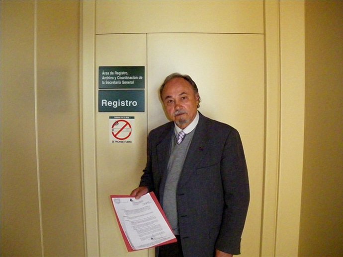 El presidente de Adonar, Álvarez de Eulate, en el Parlamento