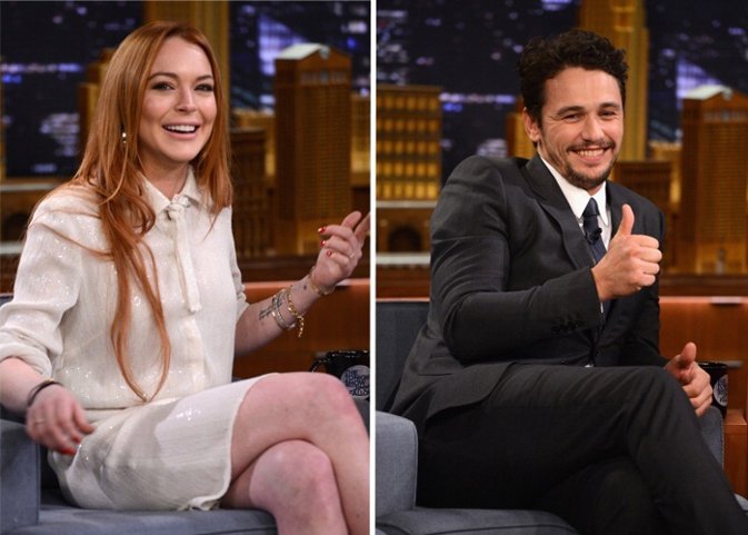 James Franco reniega de lindsay Lohan. S u lista de 36 conquistas se reduce