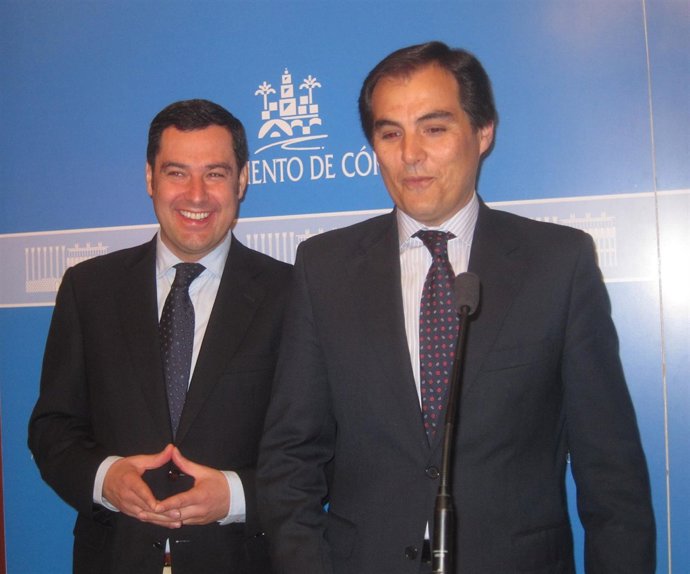 Juan Manuel Moreno Bonilla y José Antonio Nieto