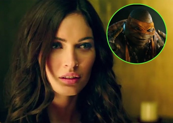 Una guapísima Megan Fox rodeada de unas impactantes "Tortugas Ninja" 