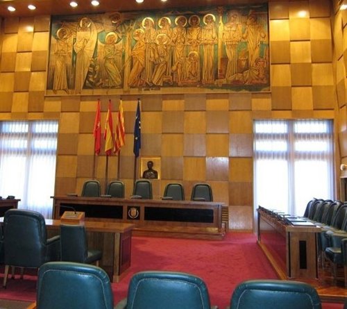 Salón de plenos del Ayuntamiento de Zaragoza