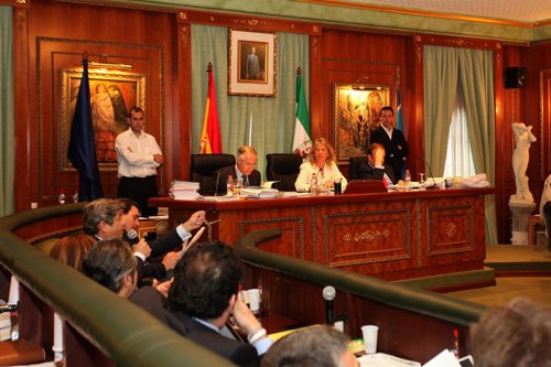 Pleno en el Ayuntamiento de Marbella (Málaga)