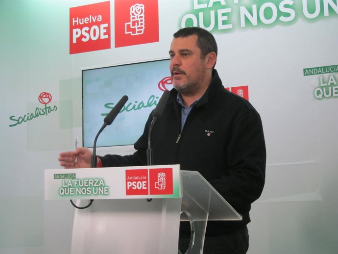 El secretario de Organización del PSOE de Huelva, Jesús Ferrera. 