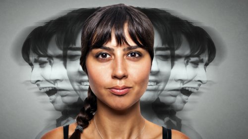 Mujer con una enfermedad mental