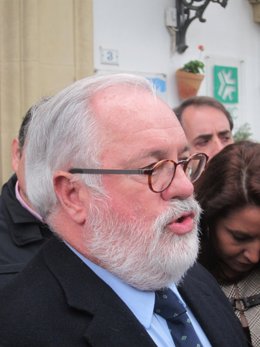 Arias Cañete en declaraciones a los periodistas 